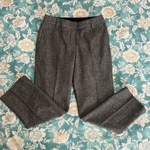 Liz Claiborne Sloane Gray Tweed Trousers